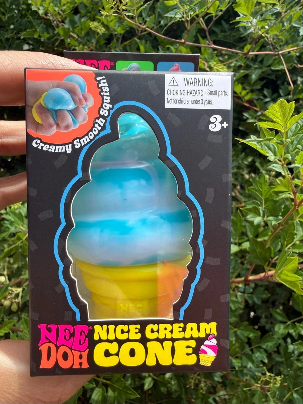 Nice Cream Cone Squishy Toy - Blue & Yellow